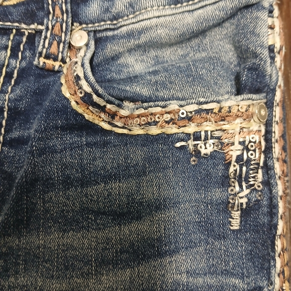 Kids Light Blue Bootcut Jeans - Picture 7 of 9